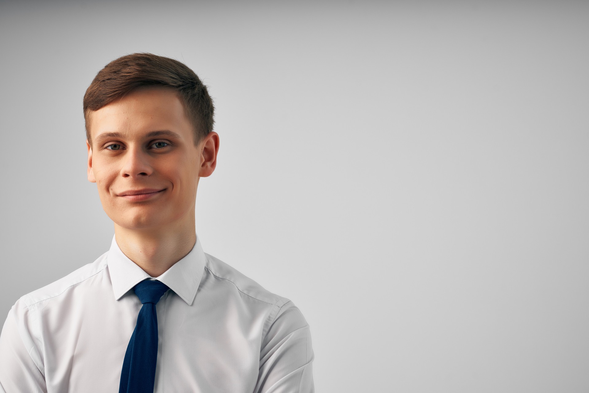 man in shirt with tie professional manager job official